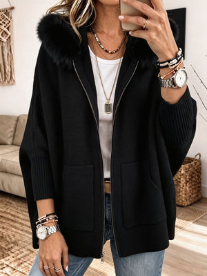 Veste Cardigan à Capuche Femme